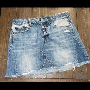 American Eagle Distressed Jean Skirt